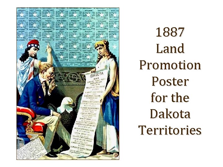 1887 Land Promotion Poster for the Dakota Territories 