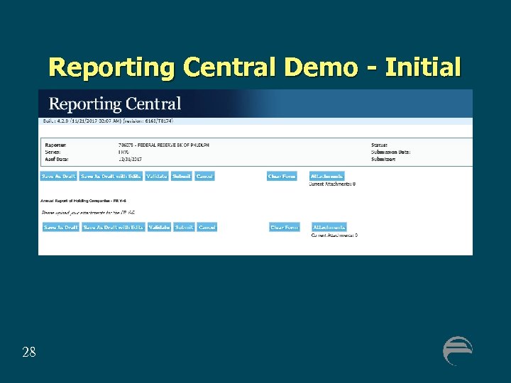 Reporting Central Demo - Initial 28 