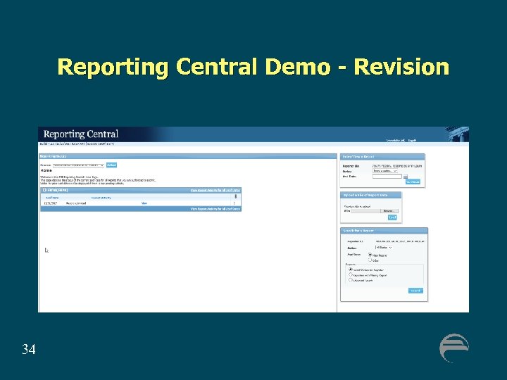 Reporting Central Demo - Revision 34 