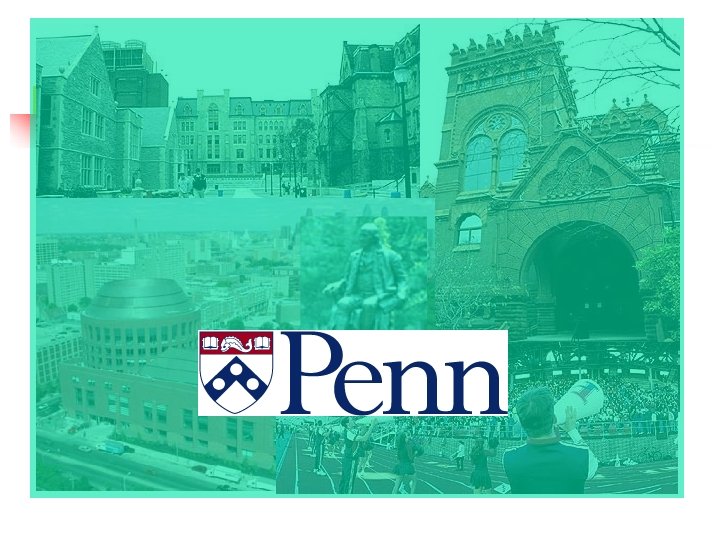 About Penn n n The University of Pennsylvania was founded by Ben Franklin in