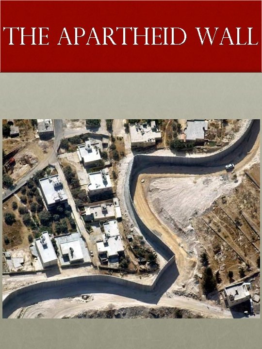 The apartheid wall 