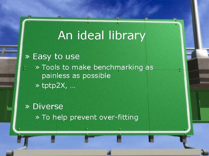 An ideal library » Easy to use » Tools to make benchmarking as painless