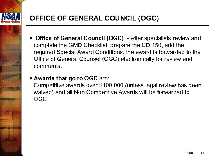 OFFICE OF GENERAL COUNCIL (OGC) § Office of General Council (OGC) - After specialists