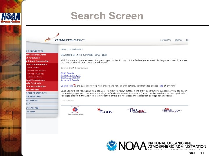 Search Screen Page 41 