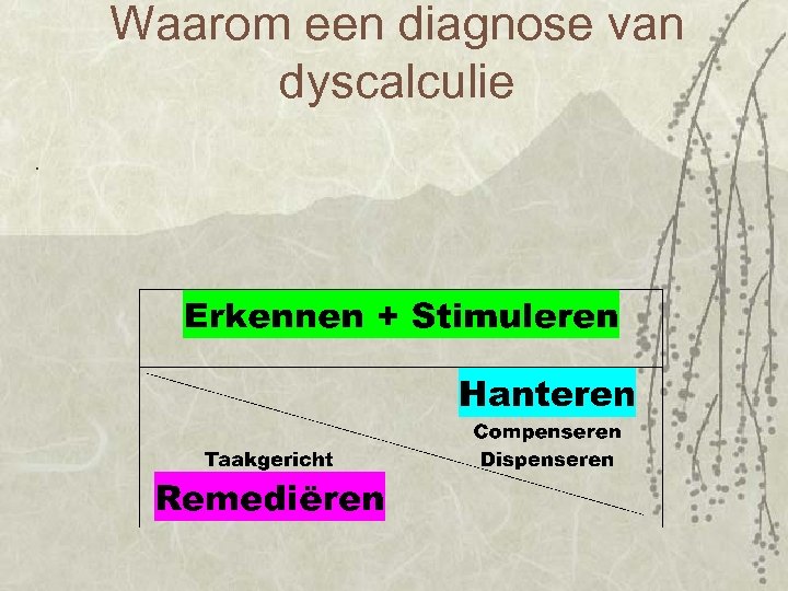 Waarom een diagnose van dyscalculie. 