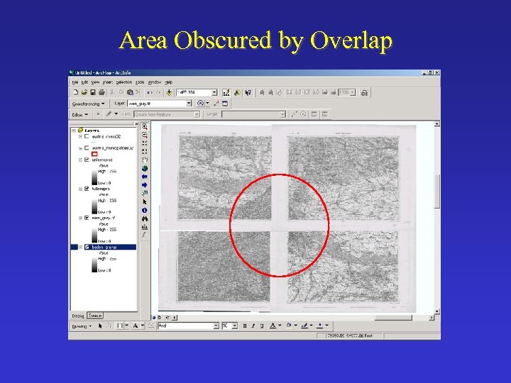 Area Obscured by Overlap 