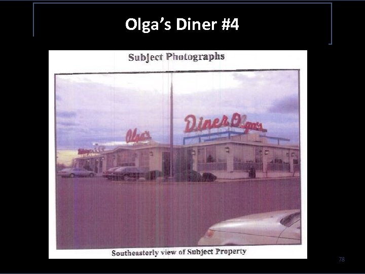 Olga’s Diner #4 78 