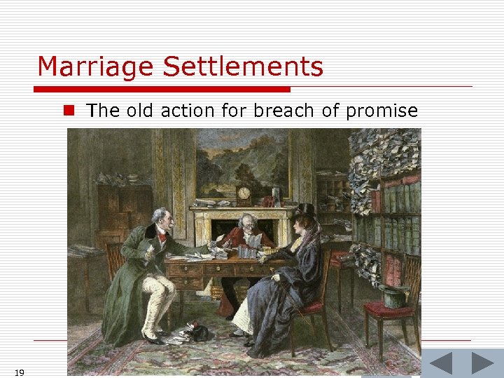 Marriage Settlements n The old action for breach of promise 19 