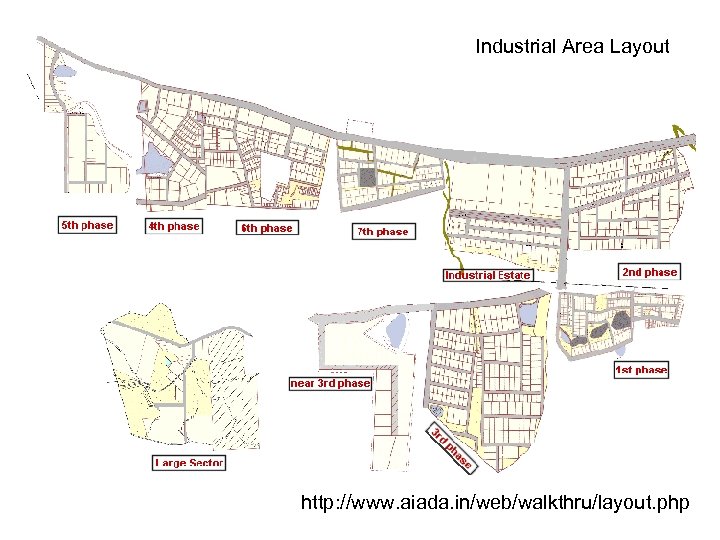 Industrial Area Layout http: //www. aiada. in/web/walkthru/layout. php 