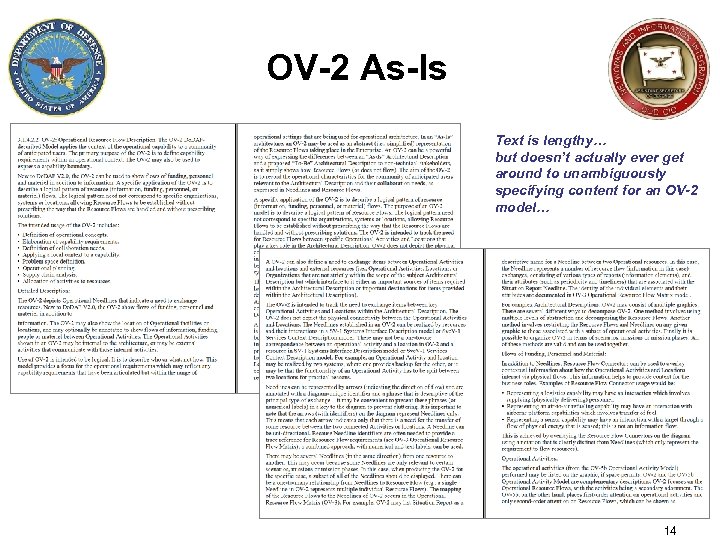 OV-2 As-Is Text is lengthy… but doesn’t actually ever get around to unambiguously specifying