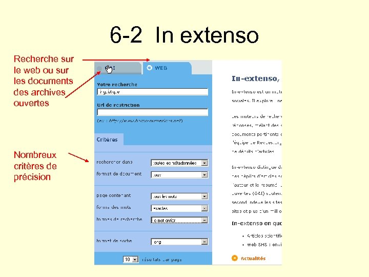 6 -2 In extenso Recherche sur le web ou sur les documents des archives