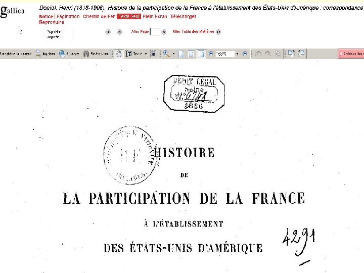 Gallica – texte intégral 