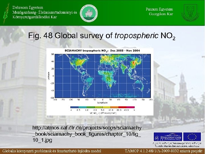 Fig. 48 Global survey of tropospheric NO 2 http: //atmos. caf. dlr. de/projects/scops/sciamachy _book/sciamachy_book_figures/chapter_10/fig_