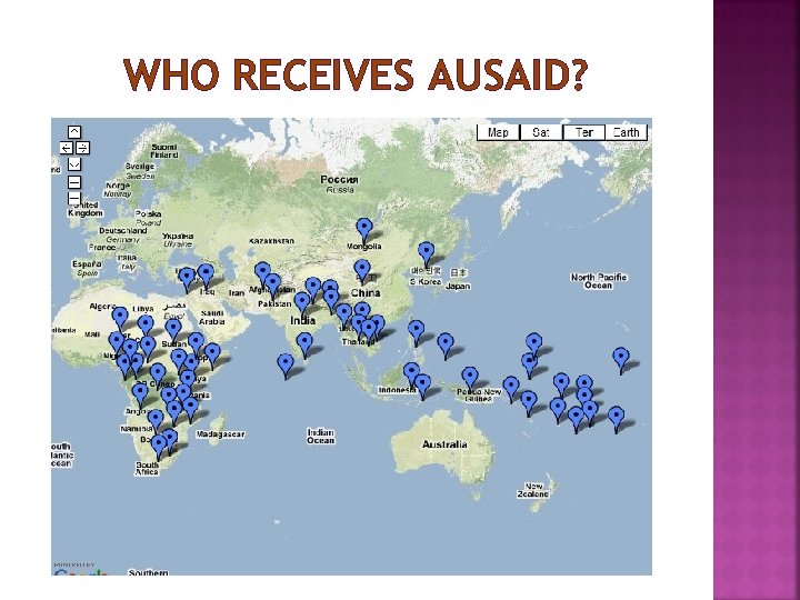 WHO RECEIVES AUSAID? 