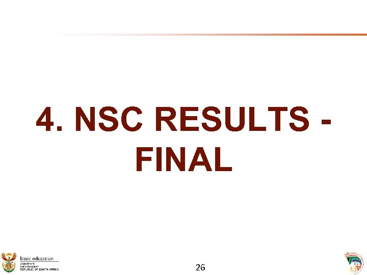 4. NSC RESULTS - FINAL 26 