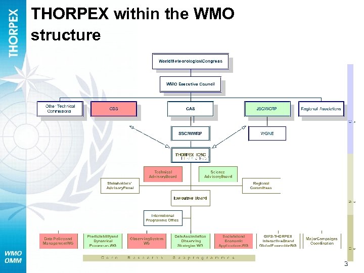 THORPEX within the WMO structure 3 