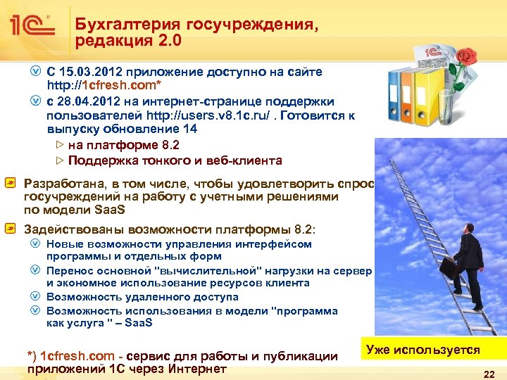 Бухгалтерия госучреждения, редакция 2. 0 C 15. 03. 2012 приложение доступно на сайте http: