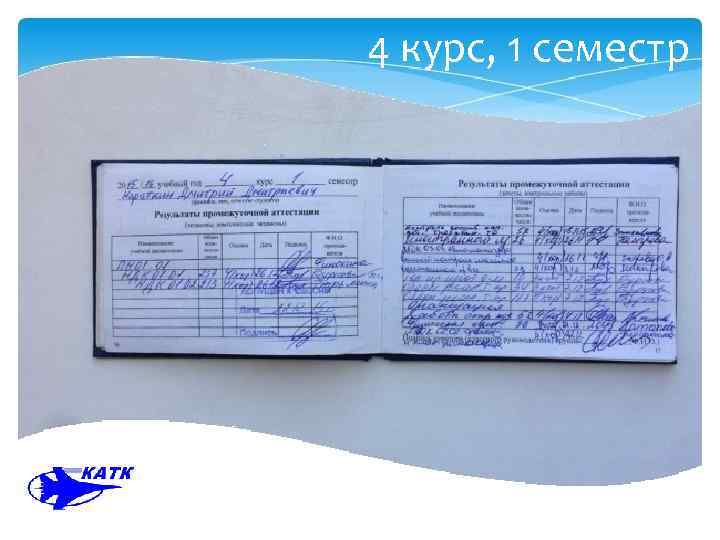 4 курс, 1 семестр 