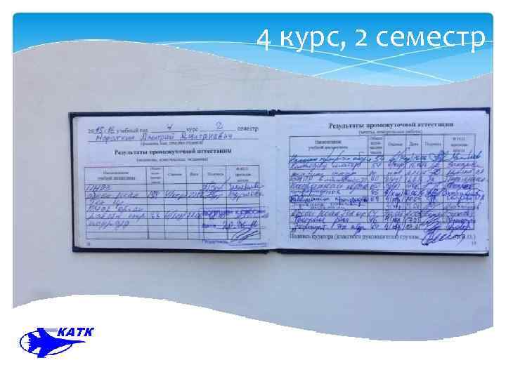 4 курс, 2 семестр 