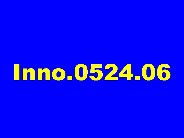 Inno. 0524. 06 
