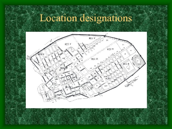 Location designations 