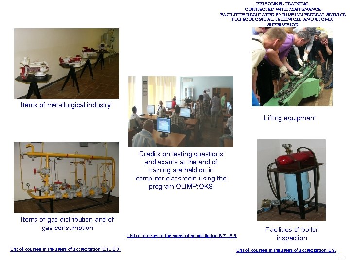 PERSONNEL TRAINING, CONNECTED WITH MAIТЕNANCE FACILITIES, REGULATED BY RUSSIAN FEDERAL SERVICE FOR ECOLOGICAL, TECHNICAL