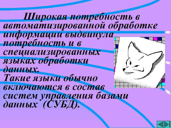Широкая потребность в автоматизированной обработке информации выдвинула потребность и в специализированных языках обработки данных.