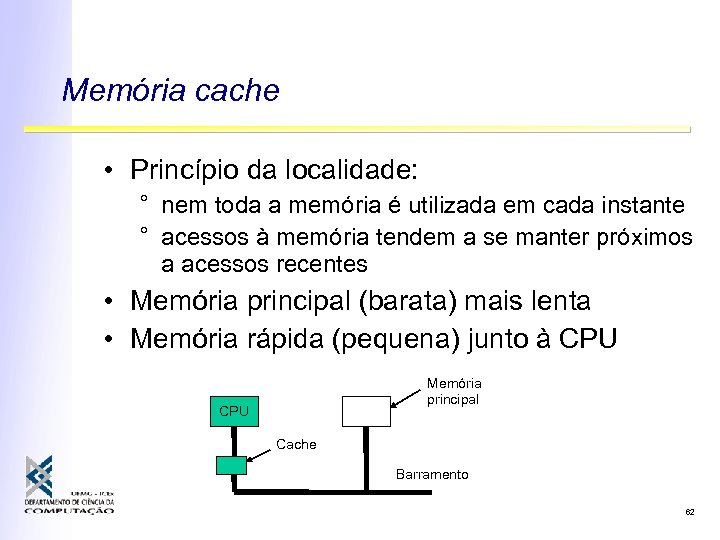 Software Básico Introdução à Organização De Computadores Capítulo