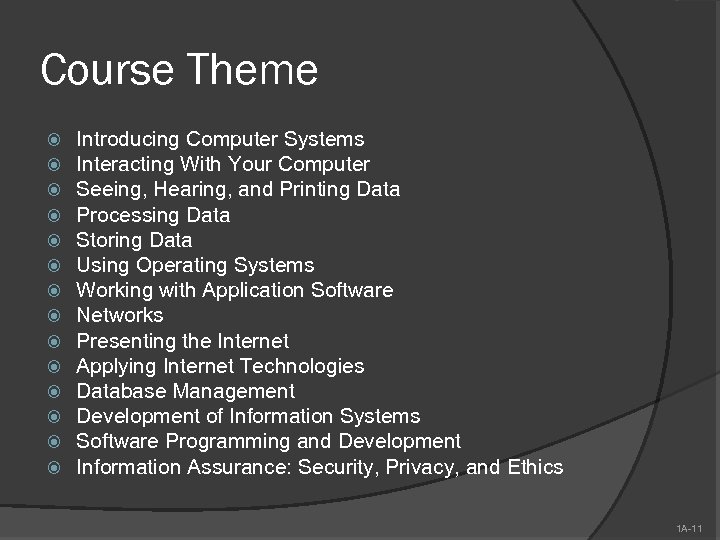 Course Theme Introducing Computer Systems Interacting With Your Computer Seeing, Hearing, and Printing Data