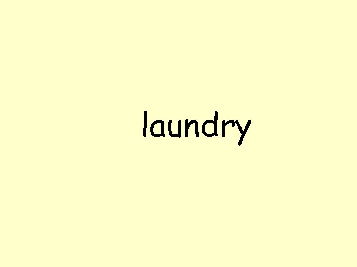 laundry 