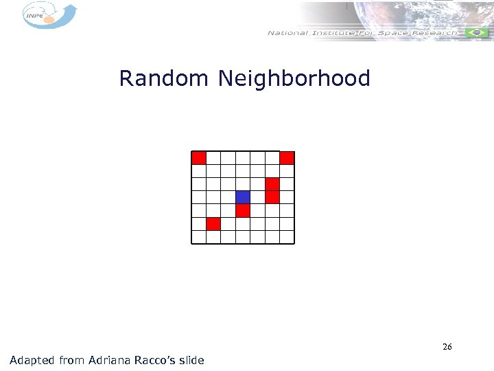 Random Neighborhood 26 Adapted from Adriana Racco’s slide 