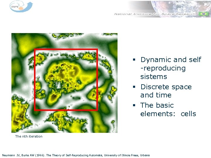 § Dynamic and self -reproducing sistems § Discrete space and time § The basic