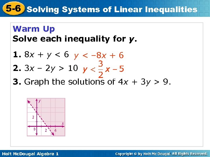 Solving Systems Of 5 6 Solving Systems Of