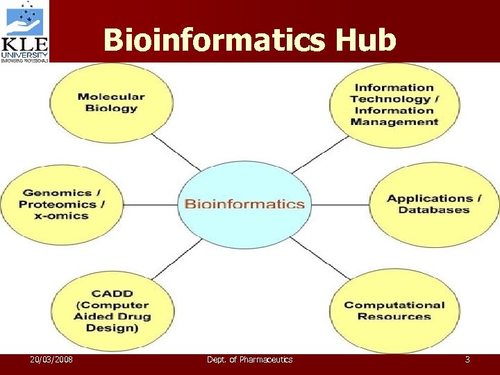 Bioinformatics Hub 20/03/2008 Dept. of Pharmaceutics 3 