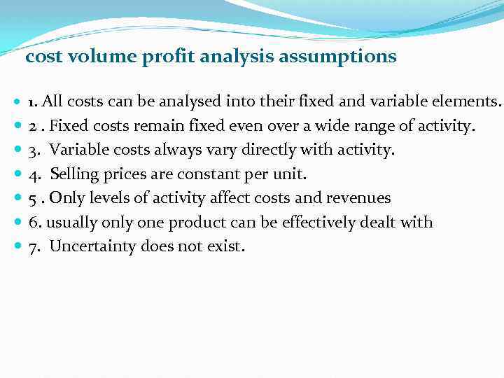 Cost Volume Profit Cvp Analysis Outline What Is Cvp 4194