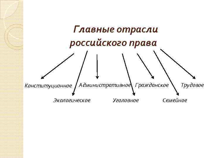 Презентация отрасли российского права обществознание