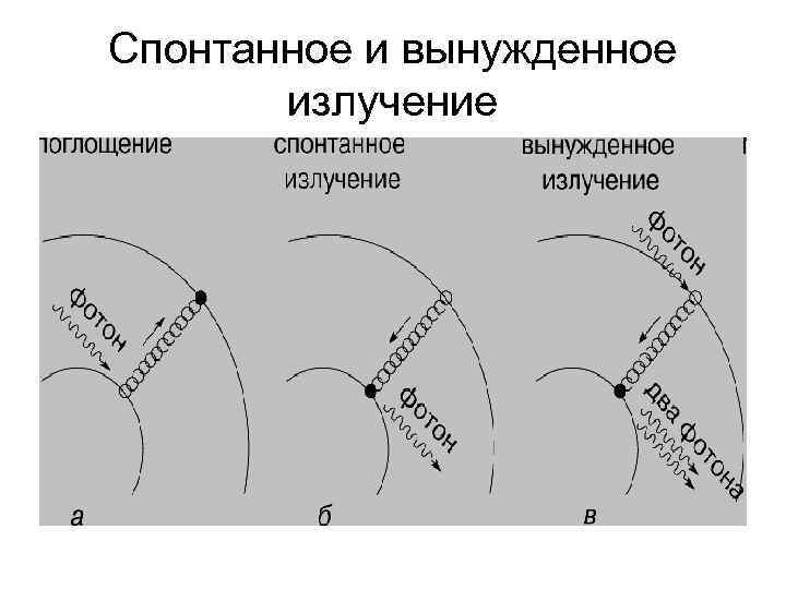 Спонтанное и вынужденное излучение 