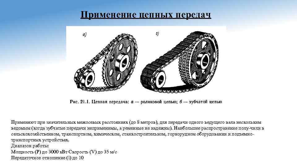 Цепные передачи техническая механика презентация