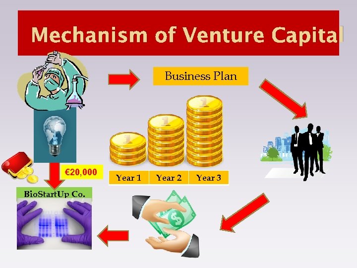 Mechanism of Venture Capital Business Plan € 20, 000 Bio. Start. Up Co. Year