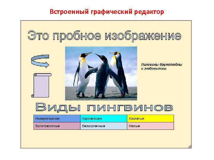 Встроенный графический редактор 