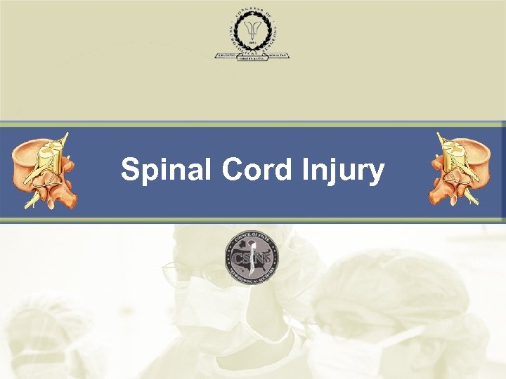 Spinal Cord Injury 