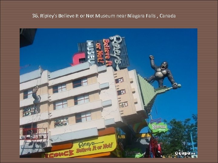 36. Ripley's Believe It or Not Museum near Niagara Falls , Canada 