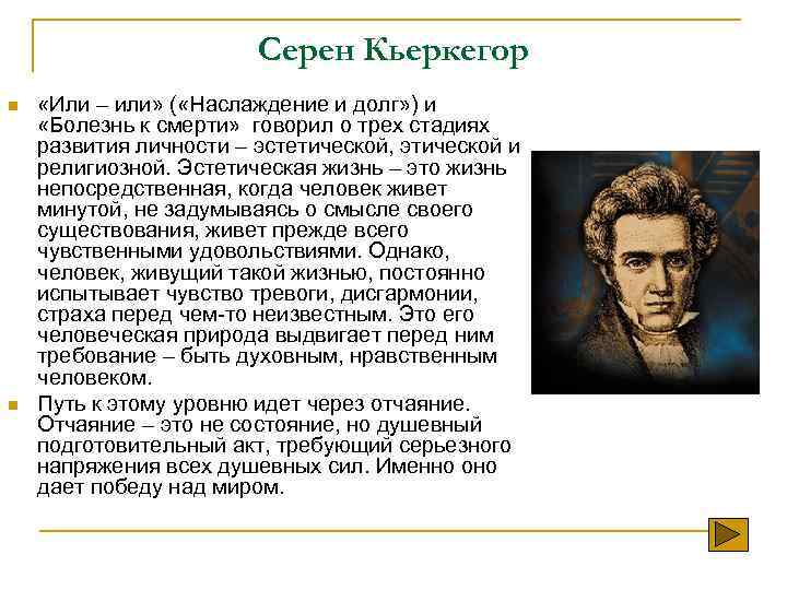 Серен кьеркегор презентация философия