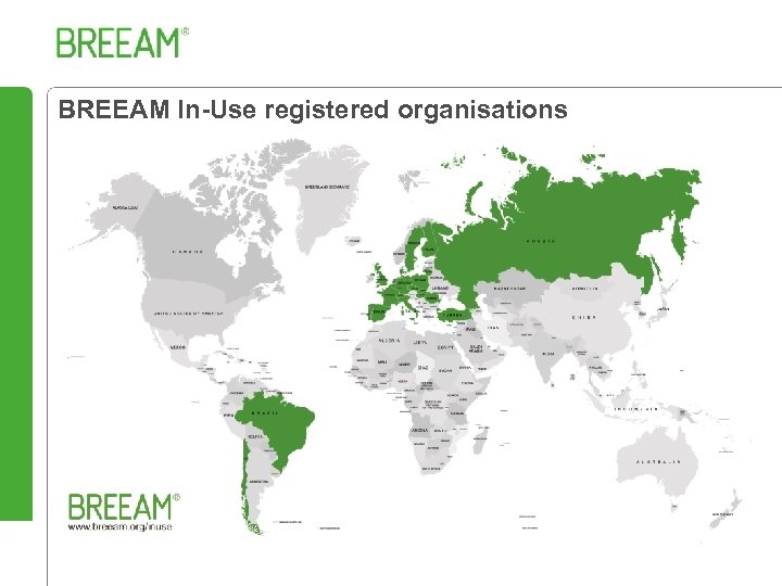 BREEAM In-Use registered organisations 