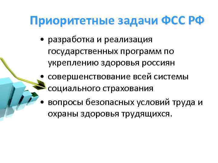 Основные задачи социального страхования. Фонд социального страхования цели и задачи.