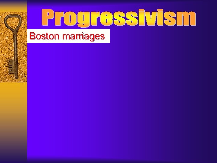 Boston marriages 