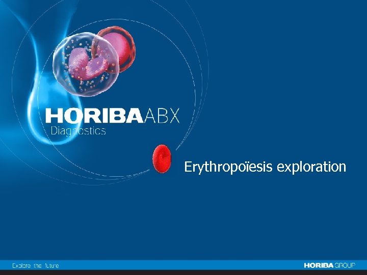 Erythropoïesis exploration 