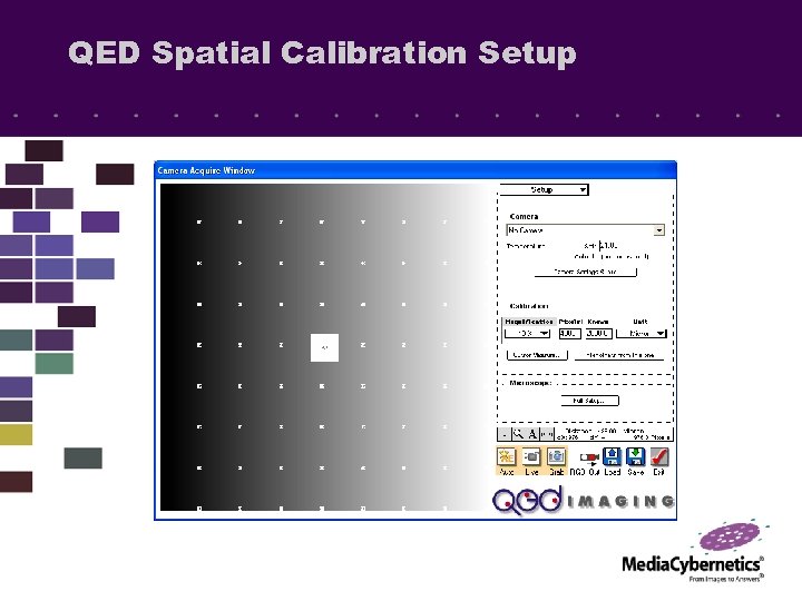 QED Spatial Calibration Setup 