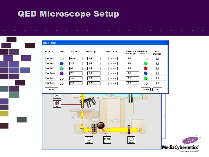 QED Microscope Setup 