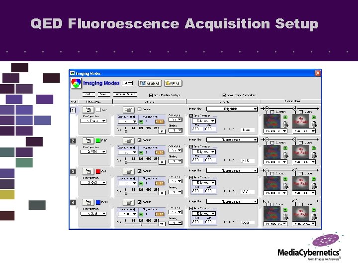 QED Fluoroescence Acquisition Setup 